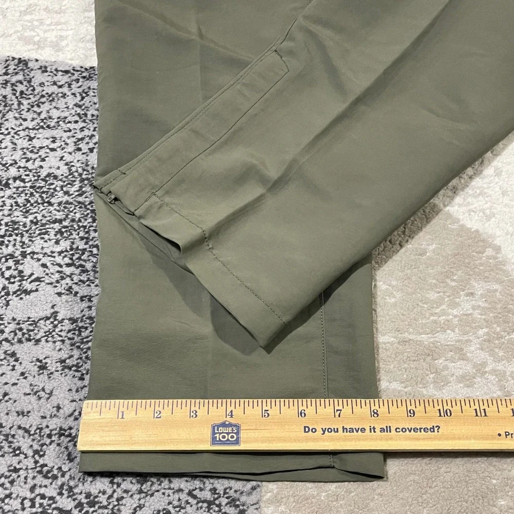 The North Face Paramount Trail Convertible Pants Mens 40x32 Green Hiking UPF New